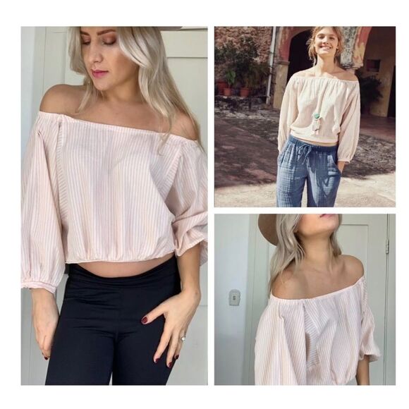 ANTHROPOLOGIE holding horses aria off shoulder too - Picture 3 of 12